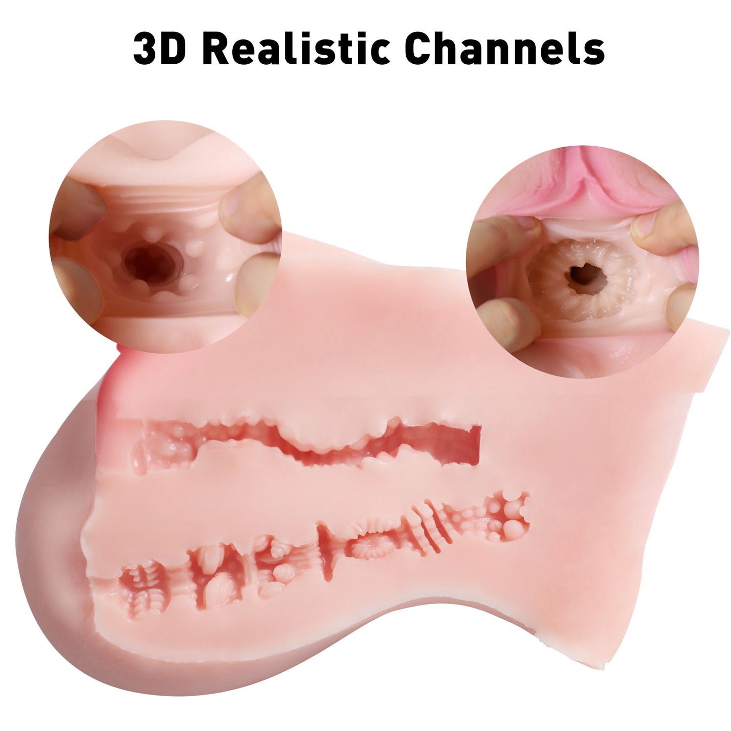 5.5LB Vibrating Sex Doll Male Masturbator with 7 Vibration Modes, Male Sex Toy Pussy Ass Stroker with Vaginal Anus, Adult Sex Toys for Men Pleasure