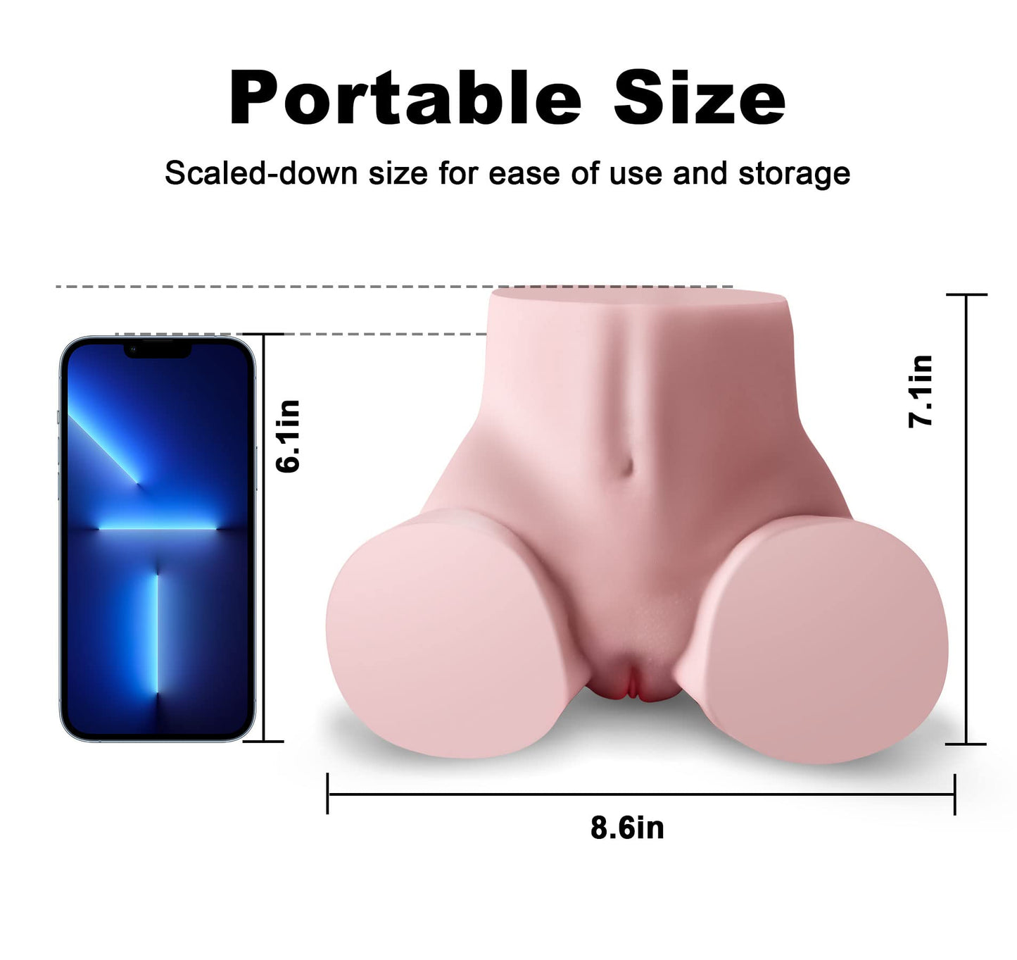 5.5LB Vibrating Sex Doll Male Masturbator with 7 Vibration Modes, Male Sex Toy Pussy Ass Stroker with Vaginal Anus, Adult Sex Toys for Men Pleasure