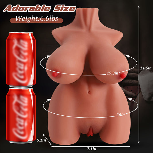 Sex Doll Male Sex Toy - 3 in 1 Male Masturbator Stroker Sex Dolls Torso Pussy Ass with Realistic Vagina Anal Breasts Sex, Sex Toys for Men Pleasure