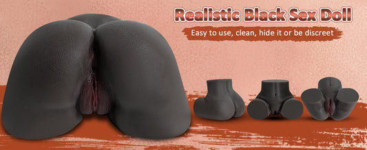 5.5LB Black Sex Doll Male Sex Toys Adult Toys Realistic Butt Flesh Light Male Stroker Sex Toys for Men