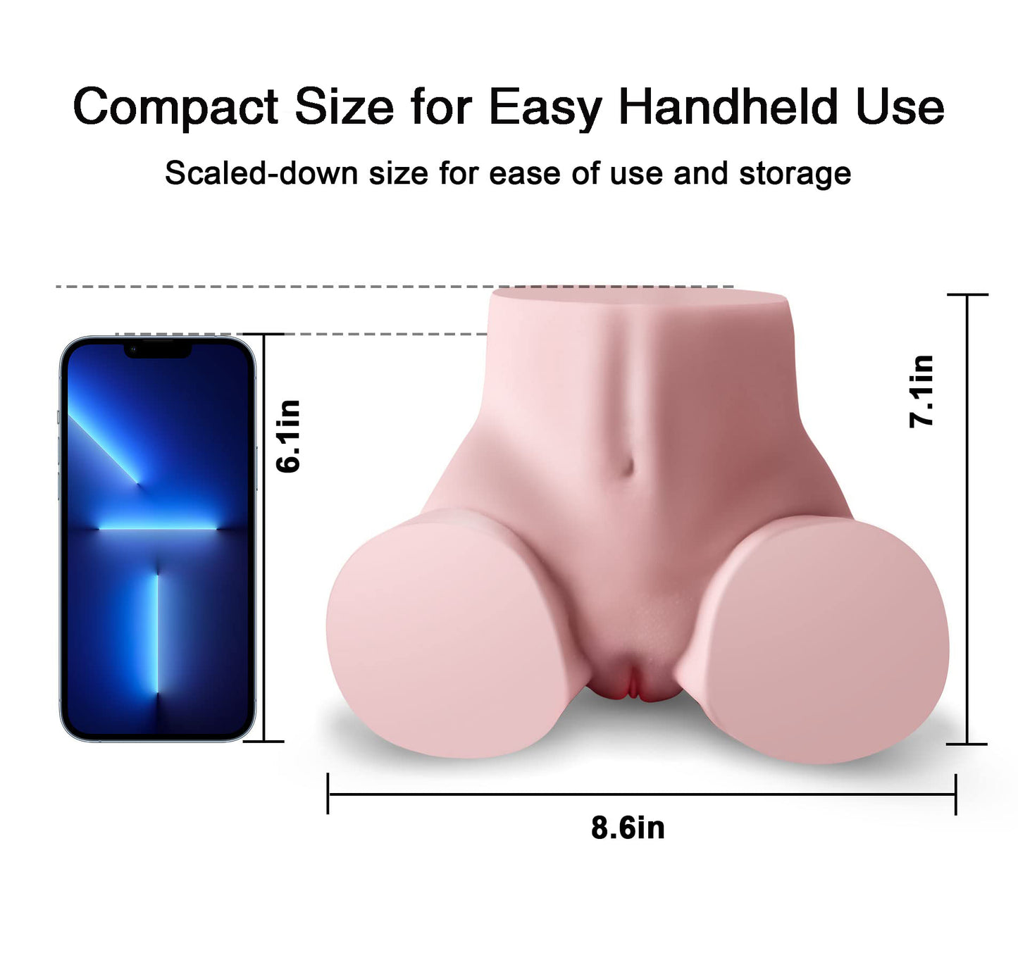 Sex Doll Male Sex Toy for Men, Pocket Pussy Ass Sex Dolls Torso Love Doll with Realistic Vagina Anus, Adult Sex Toys for Men (8.6X7.1X4.7In, 5.5LB)