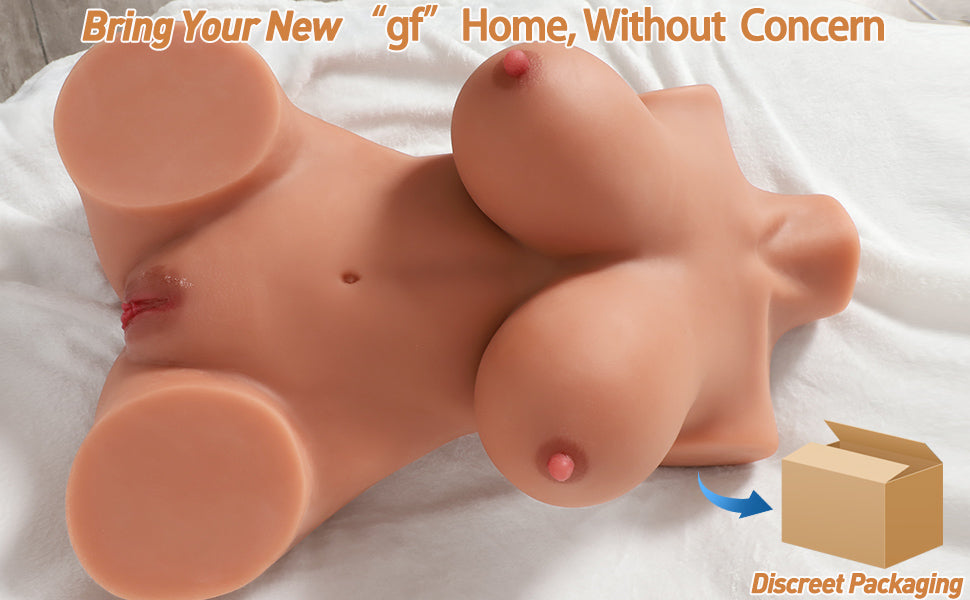 Brown Life Size Sex Doll for Men with Realistic Papaya Breasts 42LB