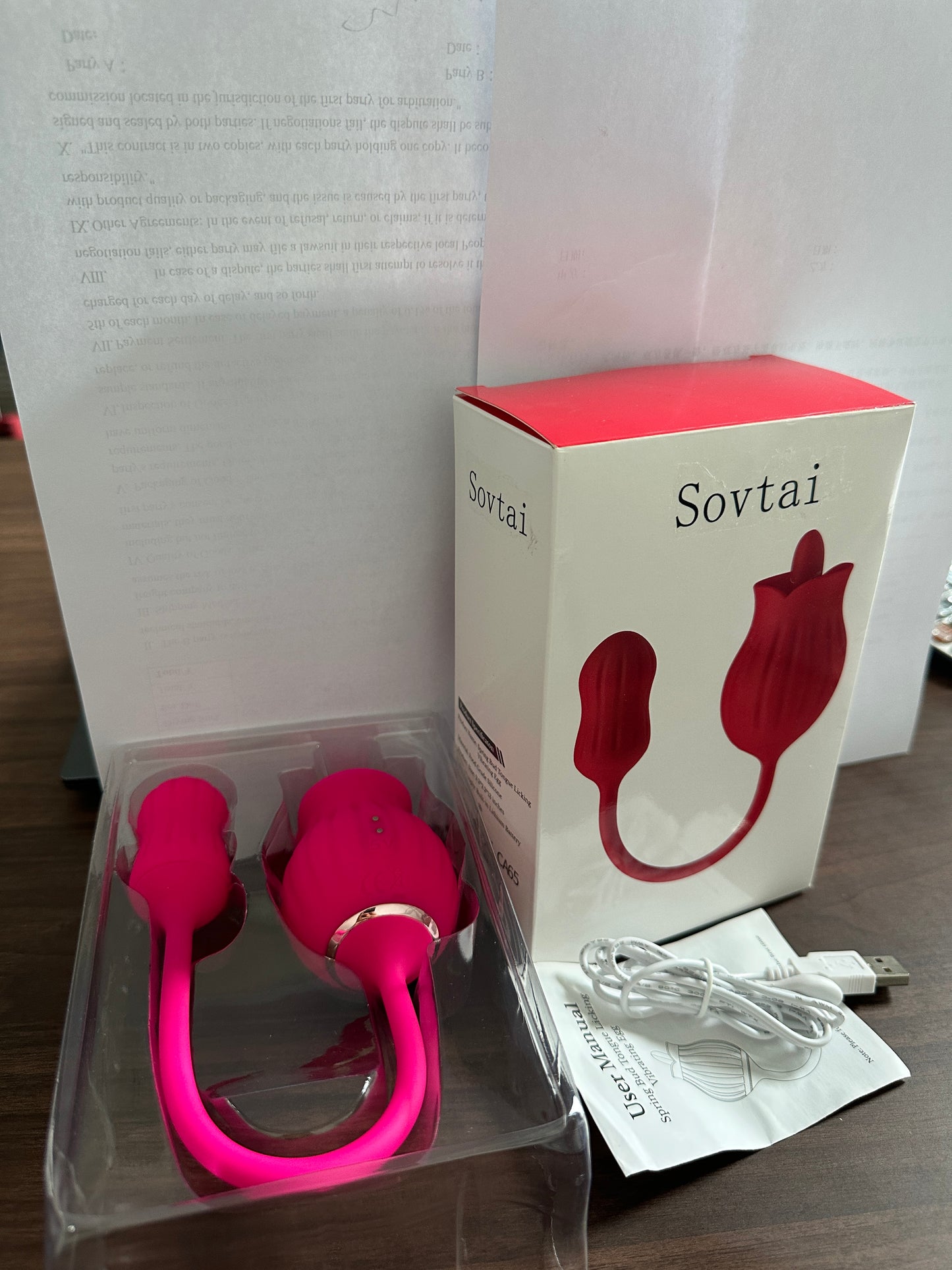 Sovtai Rose Sex Toy Vibrator for Woman Man Couples Pleasure