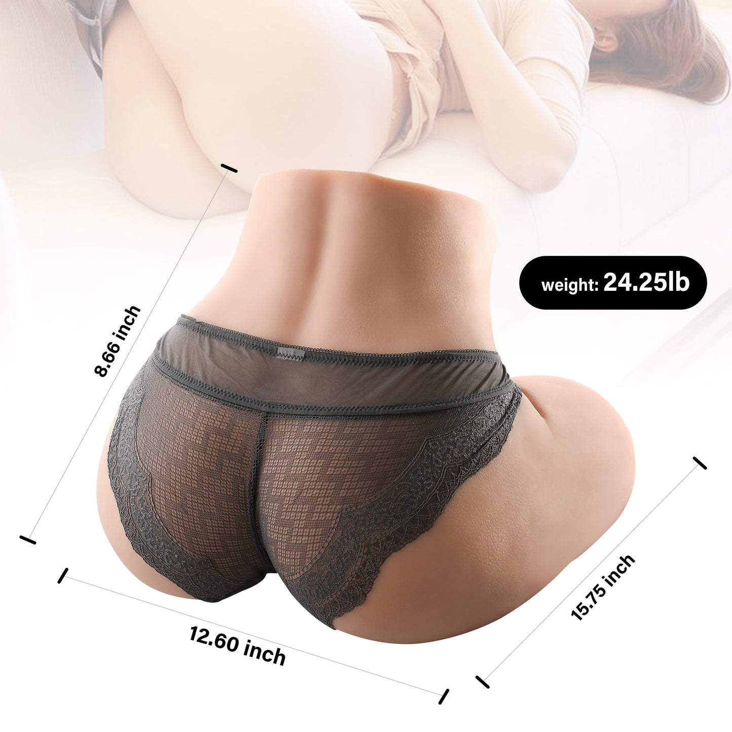 24.25 LB Sex Doll Realistic Big Ass for Vaginal Anal Sex