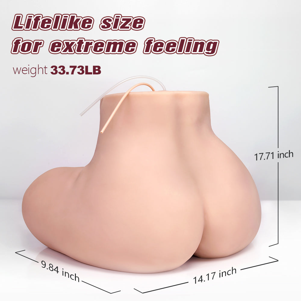 33.73LB Lifelike Sex Doll Male Masturbator with 5 Suction & Vibration Modes, Realistic Male Sex Toys for Men Pleasure