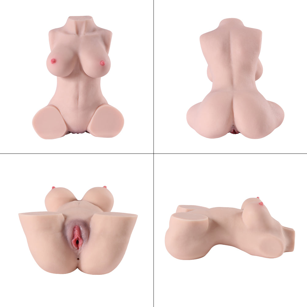 9.5 LB Sex Doll Male Masturbator with Torso, 3 in 1 Realistic Big Boobs Tight Vaginal & Anal for Men