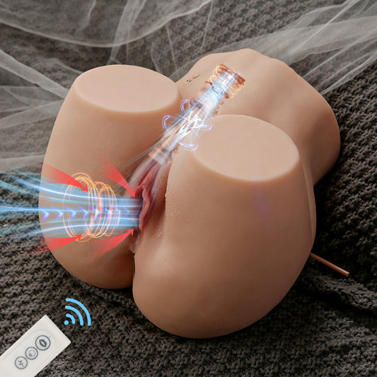 13.5LB Lifelike Sex Doll Male Masturbator with 5 Suction & Vibration Modes, Realistic Male Sex Toys for Men Pleasure