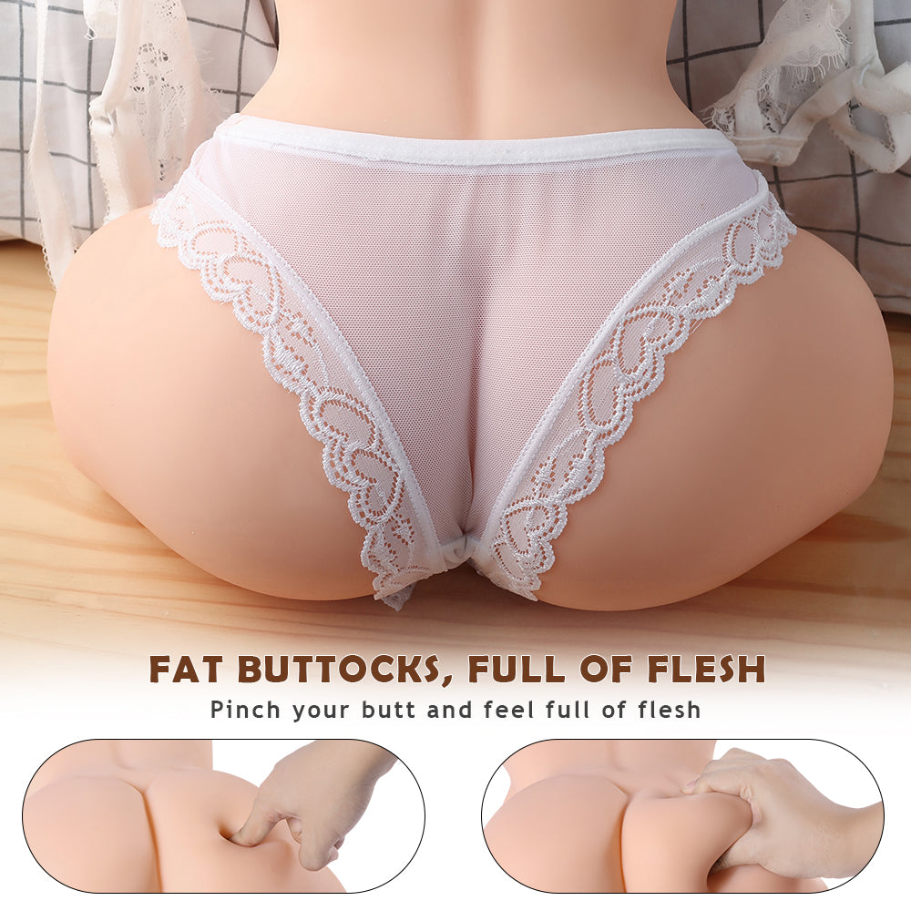 18.7 LB Sex Doll Male Masturbator with Torso, 3 in 1 Realistic Big Boobs Tight Vaginal & Anal for Men
