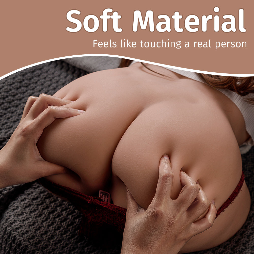 24.5LB Lifelike Sex Doll Male Masturbator with 5 Suction & Vibration Modes, Realistic Male Sex Toys for Men Pleasure