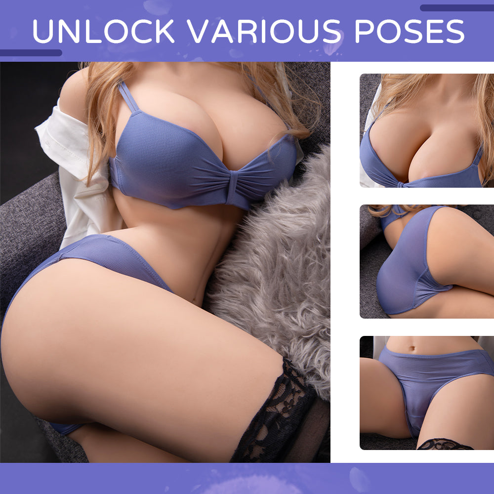 AMWAMA 58LB Life-sized Sex Doll Torso Male Masturbator with Realistic Big Boobs Butt Amwama AMWAMA 58LB Life-sized Sex Doll Torso Male Masturbator with Realistic Big Boobs Butt Amwama