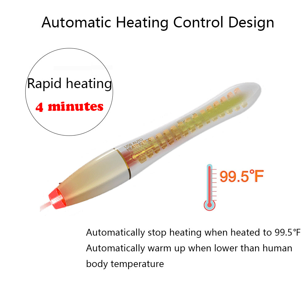 Automatic Temperature Control Heating Rod for Sex Doll Male Masturbator Pocket Pussy Ass Warming Device with USB Power
