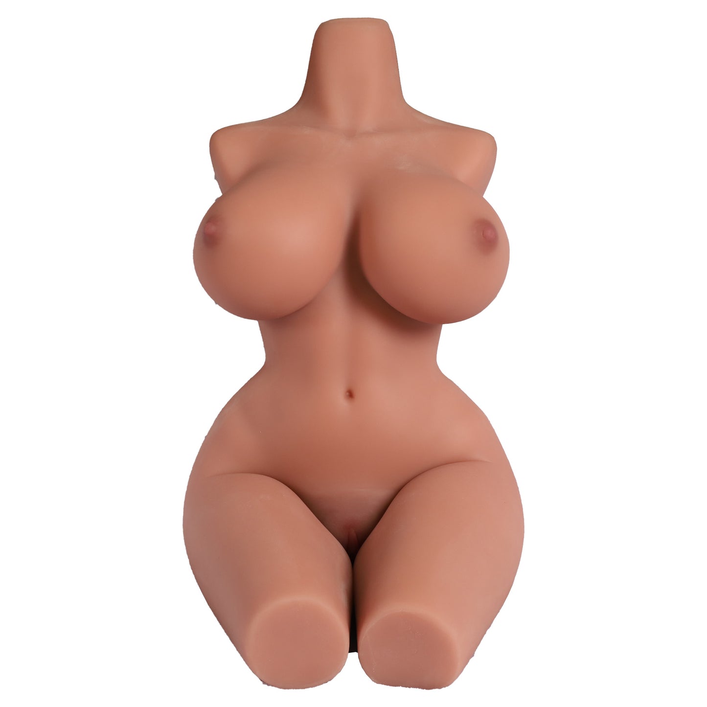 (Wheat Skin) Lifelike Sex Doll Torso Male Masturbator with Realistic Big Boobs Butt 38LB