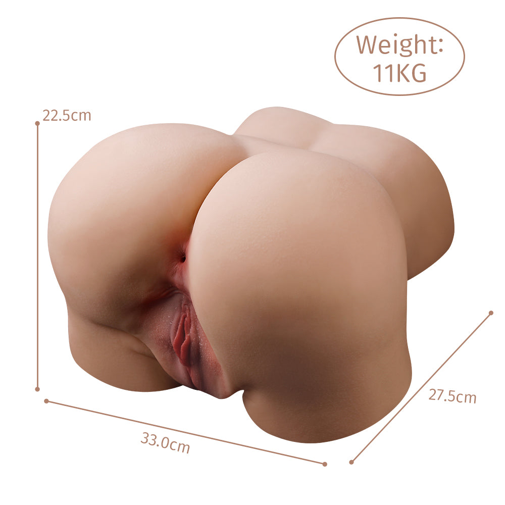 24.5LB Lifelike Sex Doll Male Masturbator with 5 Suction & Vibration Modes, Realistic Male Sex Toys for Men Pleasure