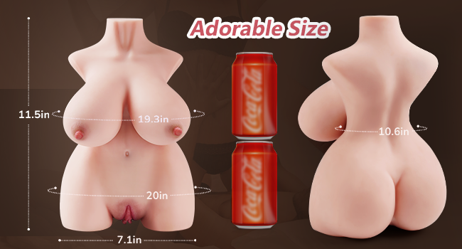 6.6LB Sex Doll Male Masturbator Stroker Pocket Pussy for Men Sex Dolls Torso with Realistic Big Boobs Vagina Anal Play, Male Sex Toys for Men Pleasure