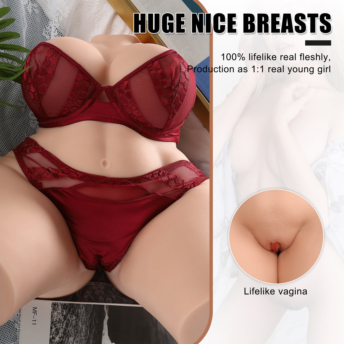 25LB Plump Woman Adult Sex Doll Male Masturbator Stroker for Men