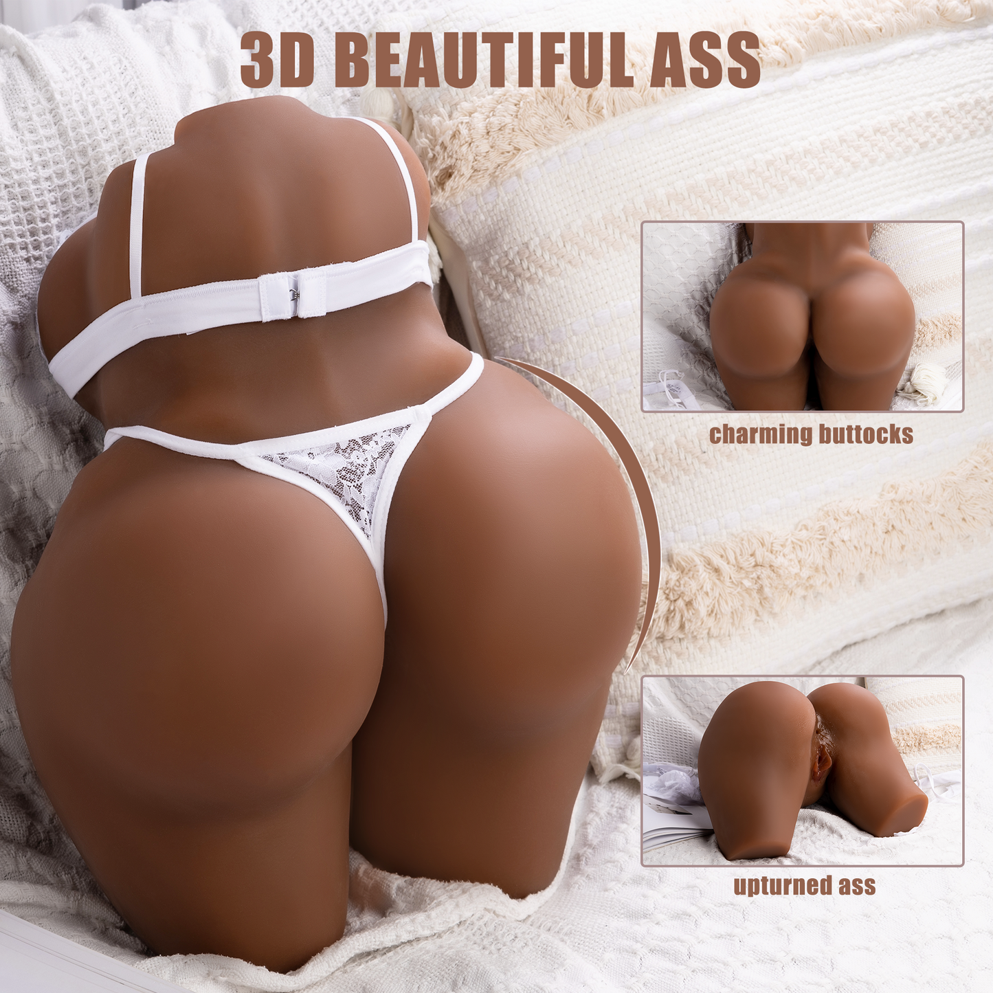 (25LB Wheat) Plump Woman Adult Sex Doll Male Masturbator Stroker for Men