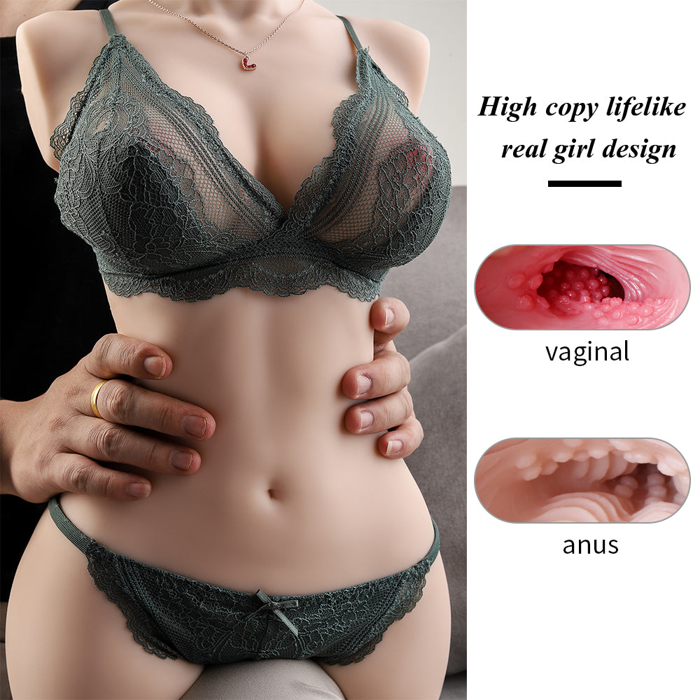 19.16 LB Sex Doll Torso 3 in 1 Realistic Big Boobs Tight Vaginal & Anal for Men