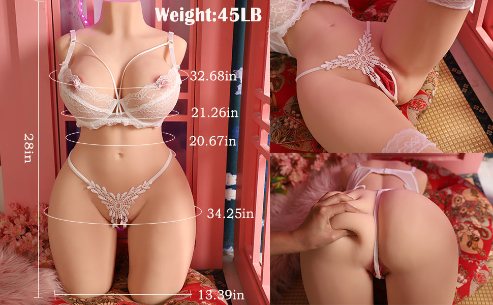 45LB Lifelike Sex Doll for Men with Super Soft Gel Breasts & Big Butt