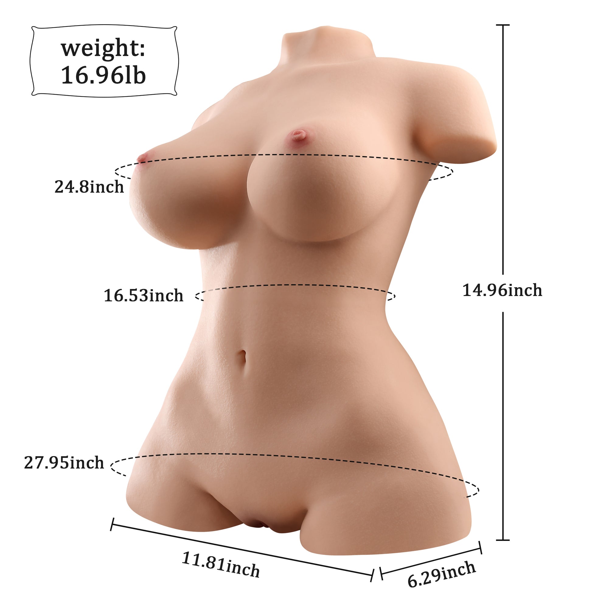 Amwama 17LB Sex Doll Torso Amwama 17LB Sex Doll Torso