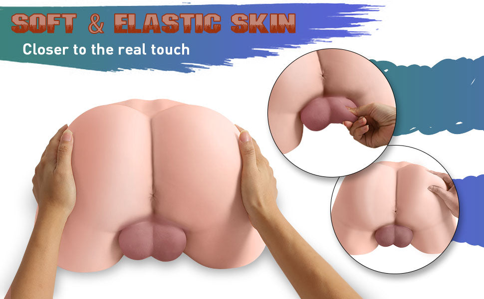 21LB Male Sex Doll for Gay Men Male Masturbator Realistic Male Ass Plump Hips with Tight Anus and Testicles Male Sex Toys for Men Masturbation